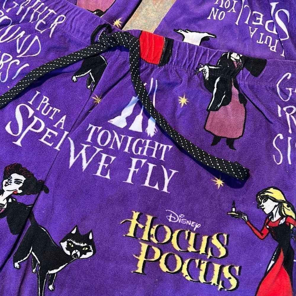 Disney Hocus Pocus Fleece Pajama Pants Lg
